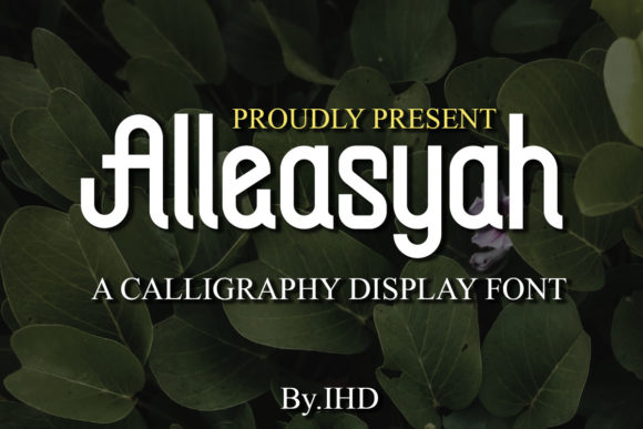 Alleasyah: A Modern Script Typeface for Elegant Brand Identity