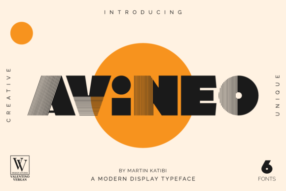 Avineo: A Modern Display Font for Digital Brand Identity