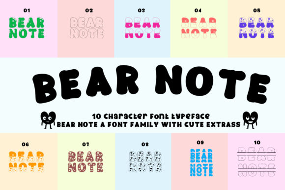 Bear Note: A Playful Display Font That Feels Genuinely Human