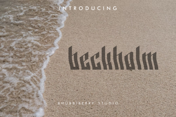 Beckholm: A Bold Display Font That Makes Your Brand Unmissable