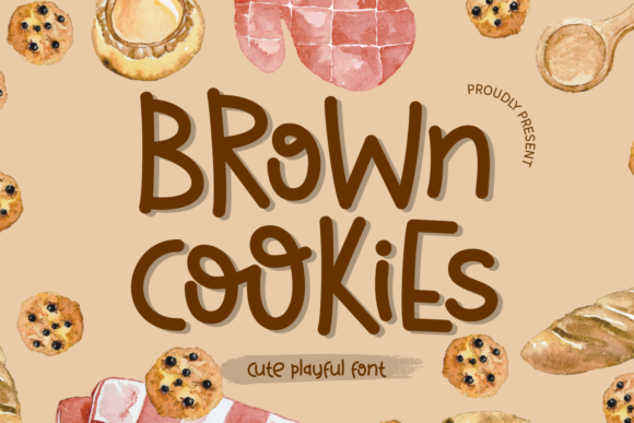 Brown Cookies: A Warm, Handcrafted Display Font