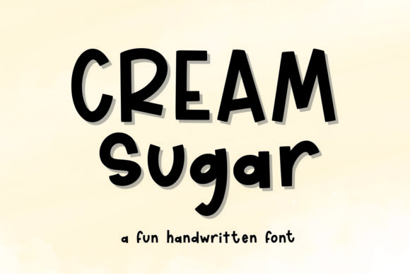 Cream Sugar: A Display Font That Feels Like a Warm Welcome