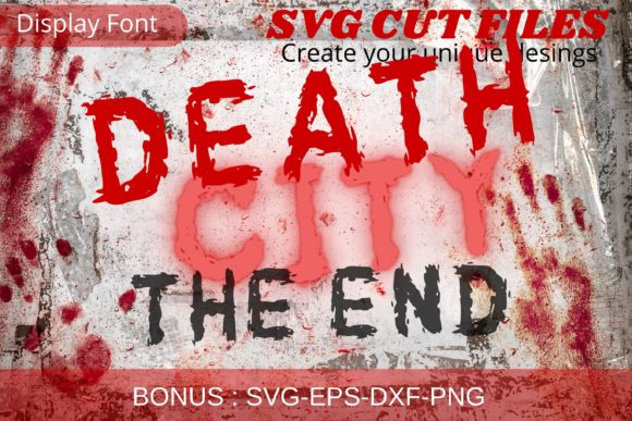 Death City: A Bold Display Font That Demands Attention