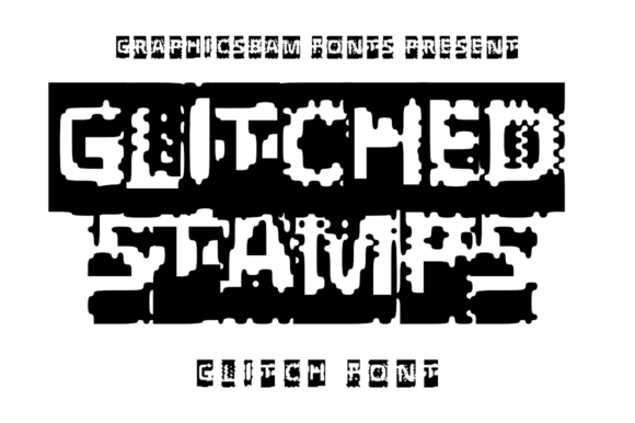 Glitched Stamps: A Display Typeface That Screams “This Is Not Normal”