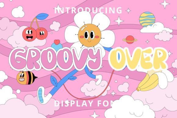 Groovy Over: A Display Font That Brings Joy to Real Business Branding