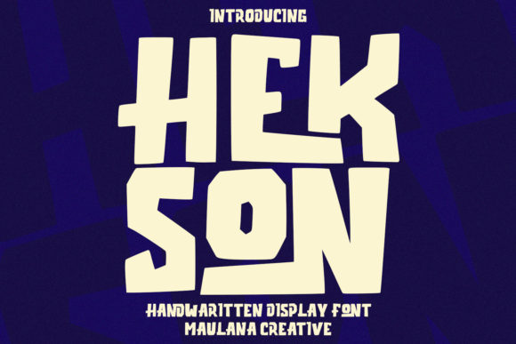 Hekson: A Playful Yet Professional Display Font for Small Businesses