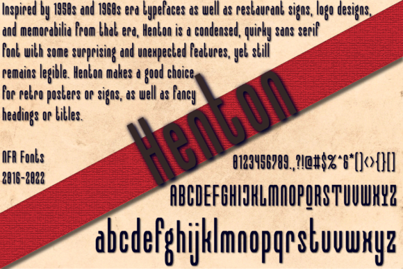 Henton: A Modern Display Font for Handmade Brands