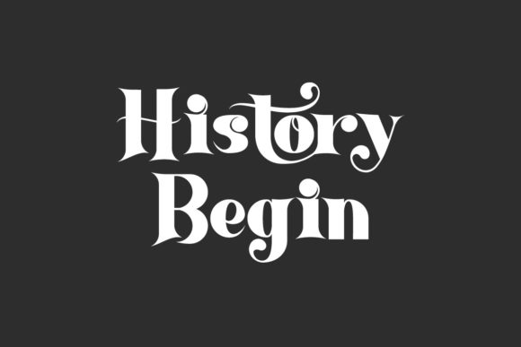 History Begin: A Display Font That Anchors Your Digital Brand