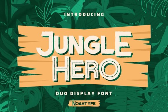 Jungle Hero: A Playful Display Font for Editorial Charm