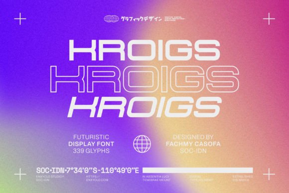 Kroigs: A Futuristic Display Font for Stronger Brand Identity
