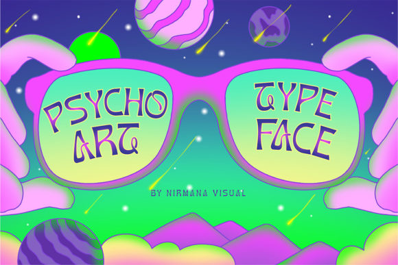 Psychoart: A 70s-Inspired Display Font That Just Works
