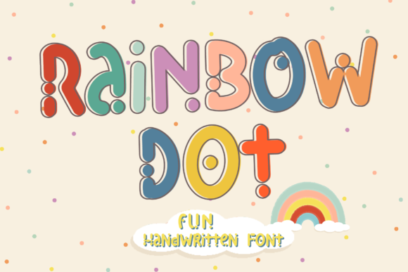 Rainbow Dot: A Playful Display Font for Editorial Joy