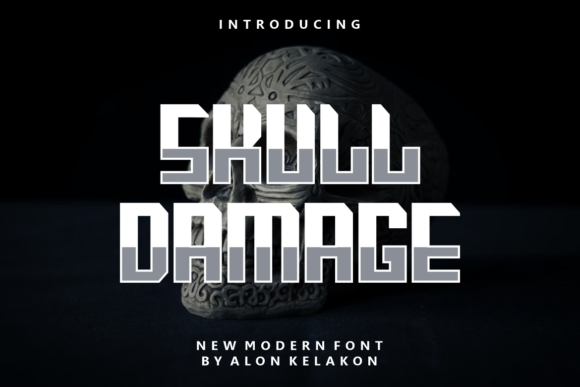 Skull Damage Font: Bold Branding for Small Businesses