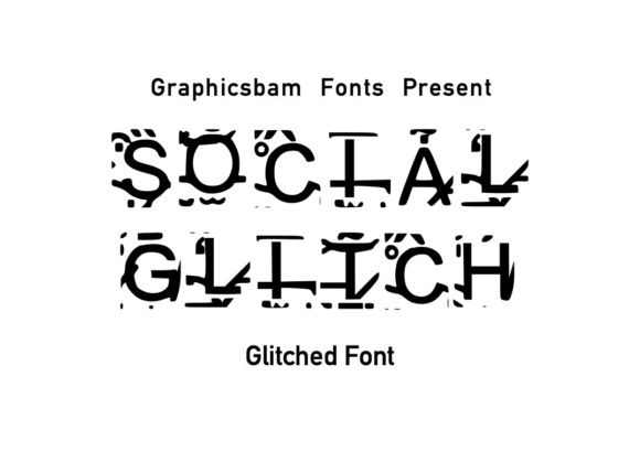 Social Glitch: A Bold Display Font for Edgy Digital Branding