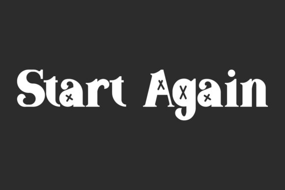 Start Again: A Bold Display Font for Modern Web Design