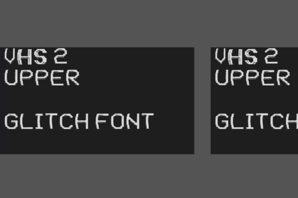 VHS 2 Upper: A Glitched Display Font That Pops on the Web